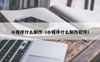 楚雄小程序什么制作（小程序什么制作软件）